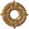 Ekena Millwork Attica PVC Ceiling Medallion (Fits Canopies up to 4 1/8"), Brght Coat Gold, 10"OD x 3 1/2"ID x 3/4"P CMP10ATBGL - alternate 1